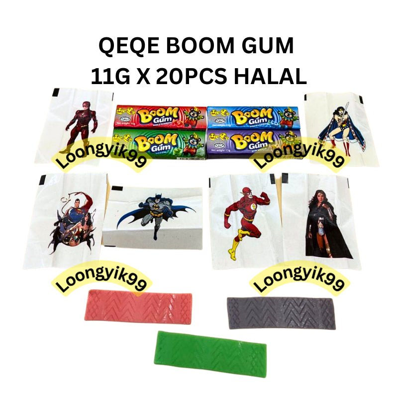 QEQE BOOM GUM 11G X 20PCS HALAL