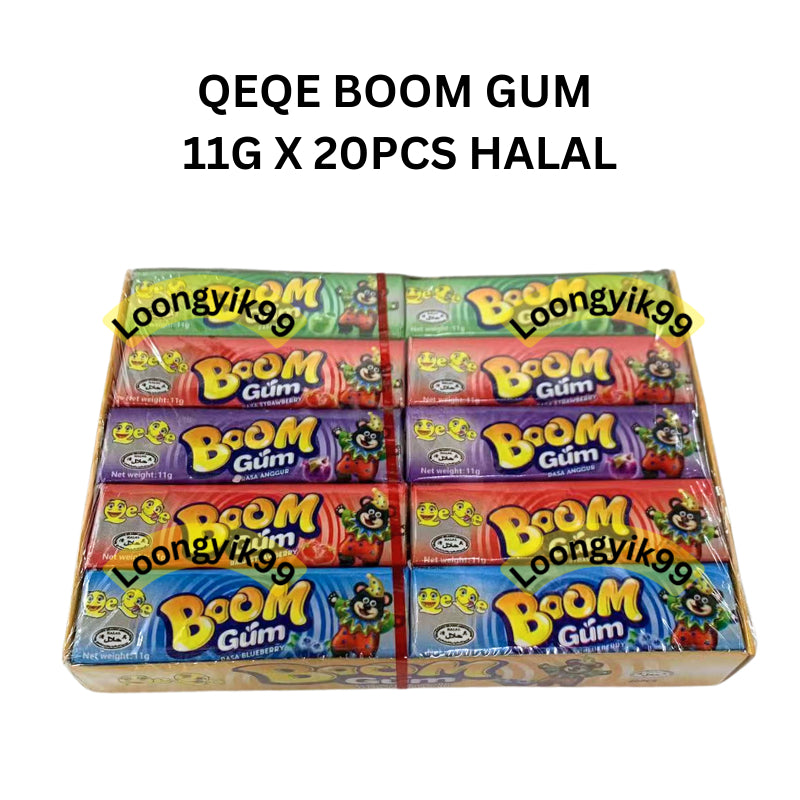 QEQE BOOM GUM 11G X 20PCS HALAL