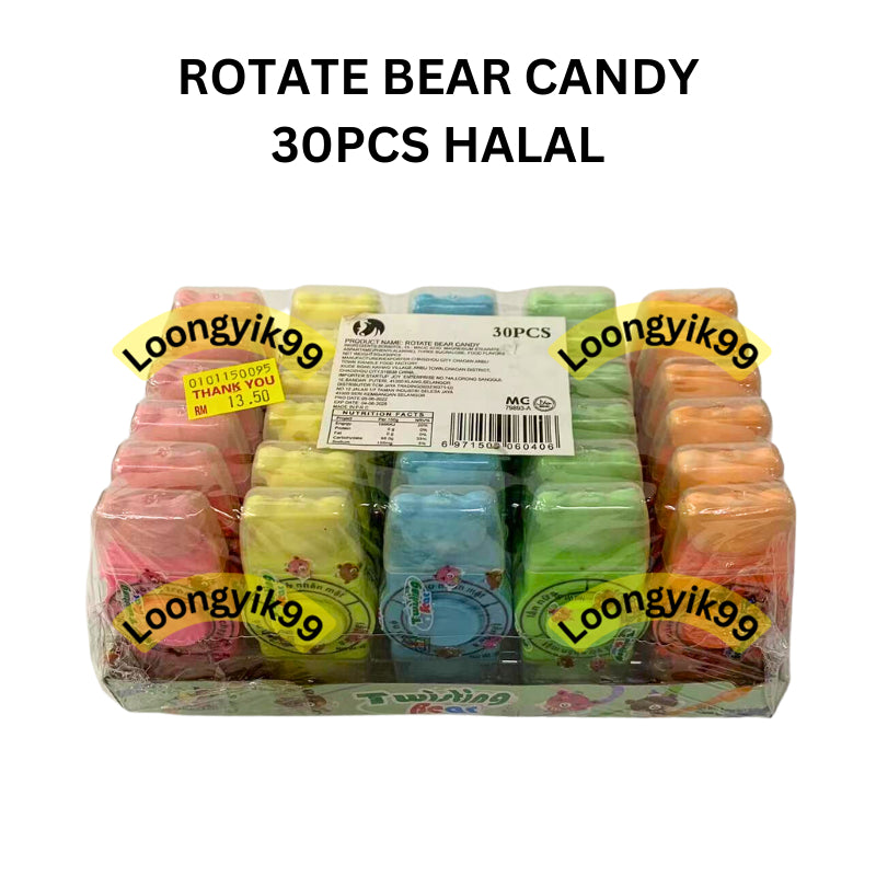 ROTATE BEAR CANDY 30PCS HALAL