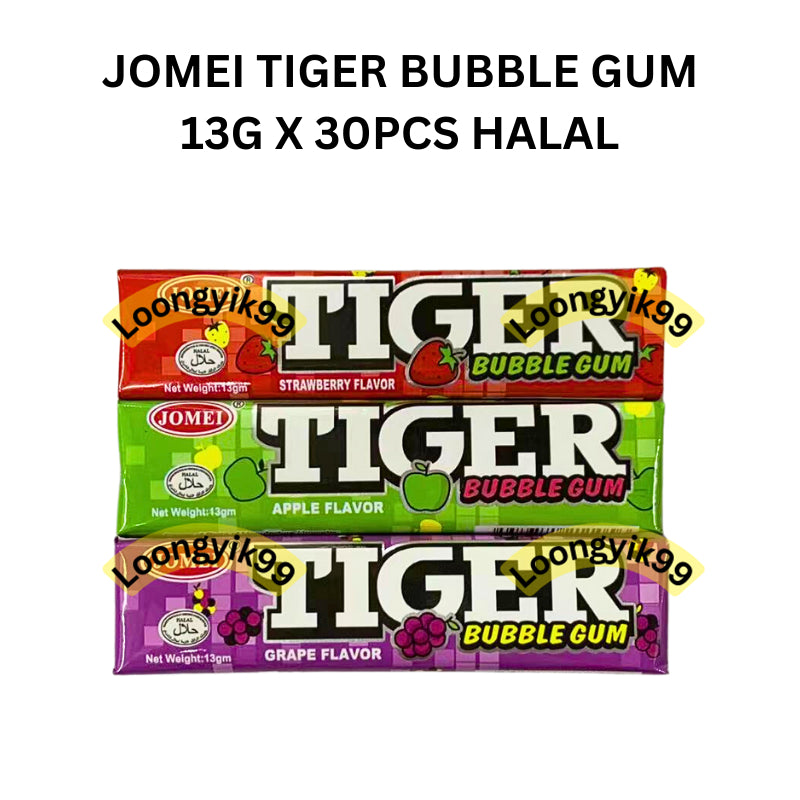 JOMEI TIGER BUBBLE GUM 13G X 30PCS HALAL