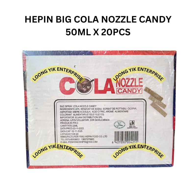 HEPIN BIG COLA NOZZLE CANDY 50ML X 20PCS HALAL