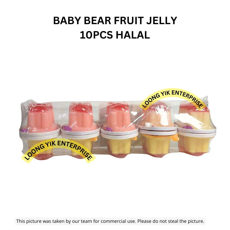 BABY BEAR FRUIT JELLY 10PCS HALAL