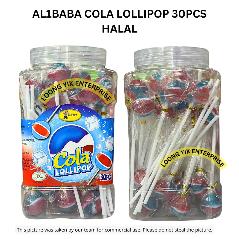 AL1BABA COLA LOLLIPOP 30PCS HALAL