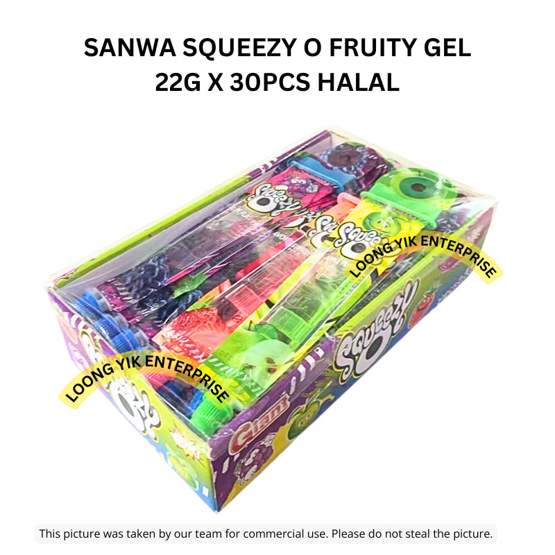 SANWA SQUEEZY O FRUITY GEL 22G X 30PCS HALAL