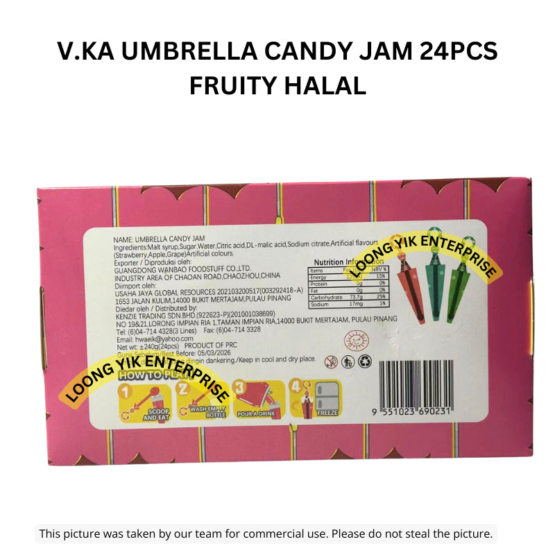 V.KA UMBRELLA CANDY JAM 24PCS FRUITY HALAL