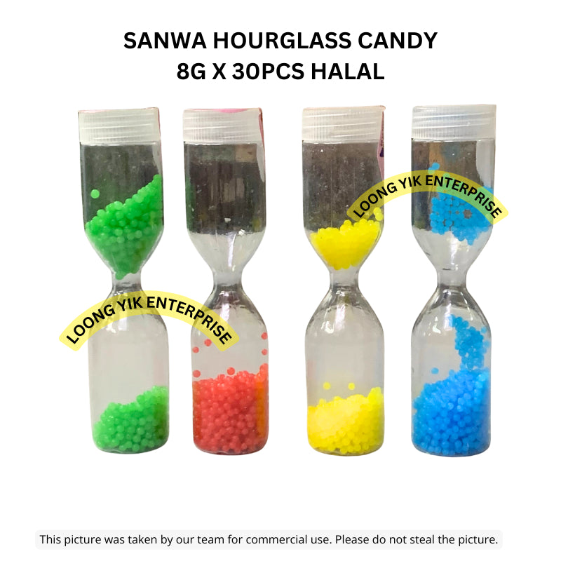 SANWA HOURGLASS CANDY 8G X 30PCS HALAL