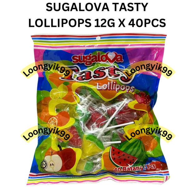 SUGALOVA TASTY LOLLIPOPS 12G X 40PCS HALAL