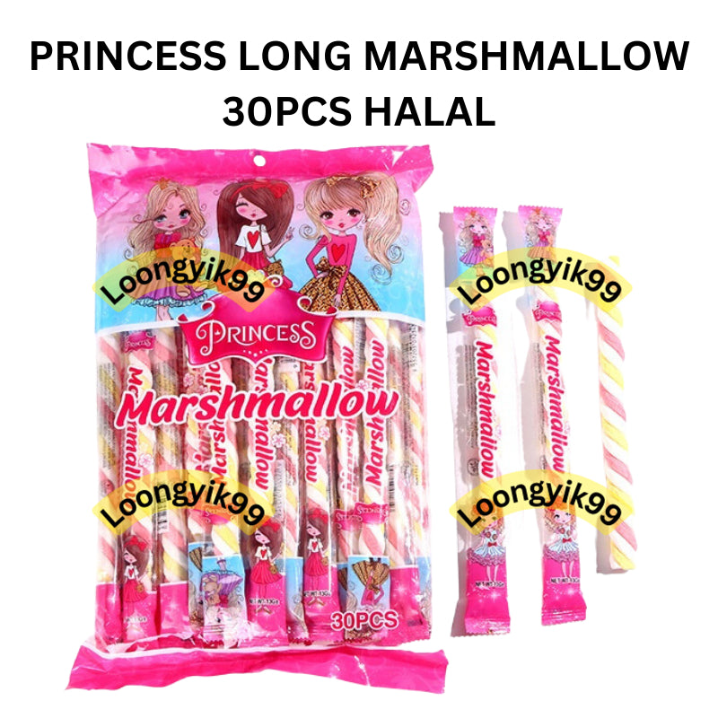 PRINCESS LONG MARSHMALLOW 30PCS HALAL