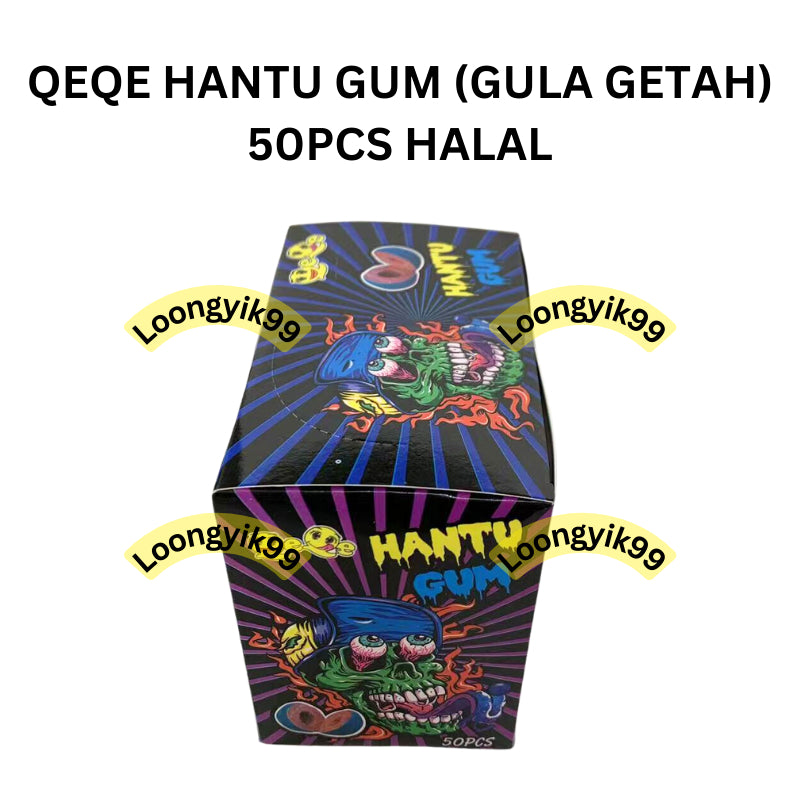 QEQE HANTU GUM (GULA GETAH) 50PCS HALAL