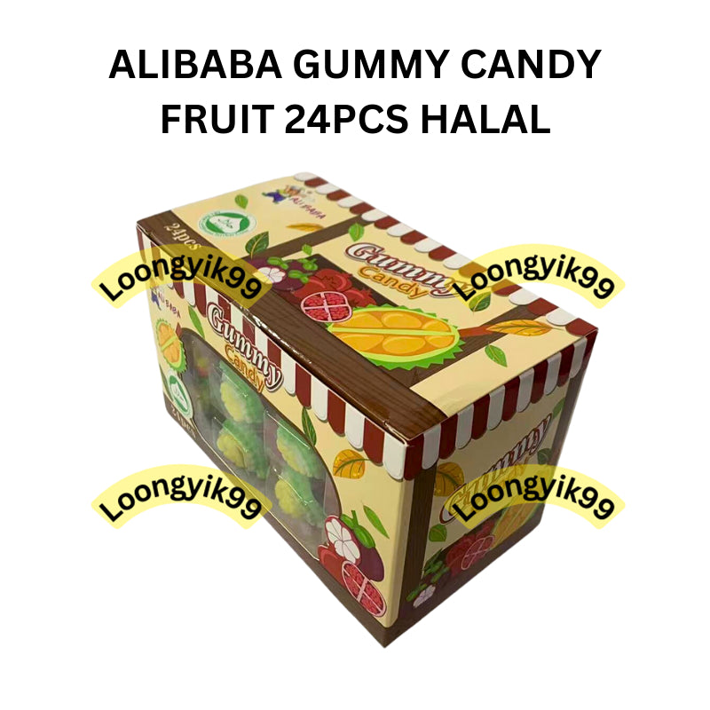 ALIBABA GUMMY CANDY FRUIT 24PCS HALAL