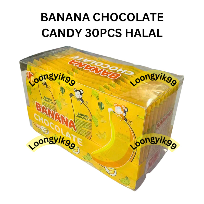 BANANA CHOCOLATE CANDY 30PCS HALAL