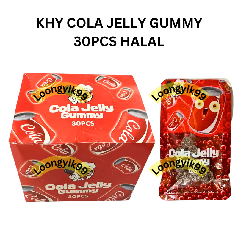 KHY COLA JELLY GUMMY 30PCS HALAL