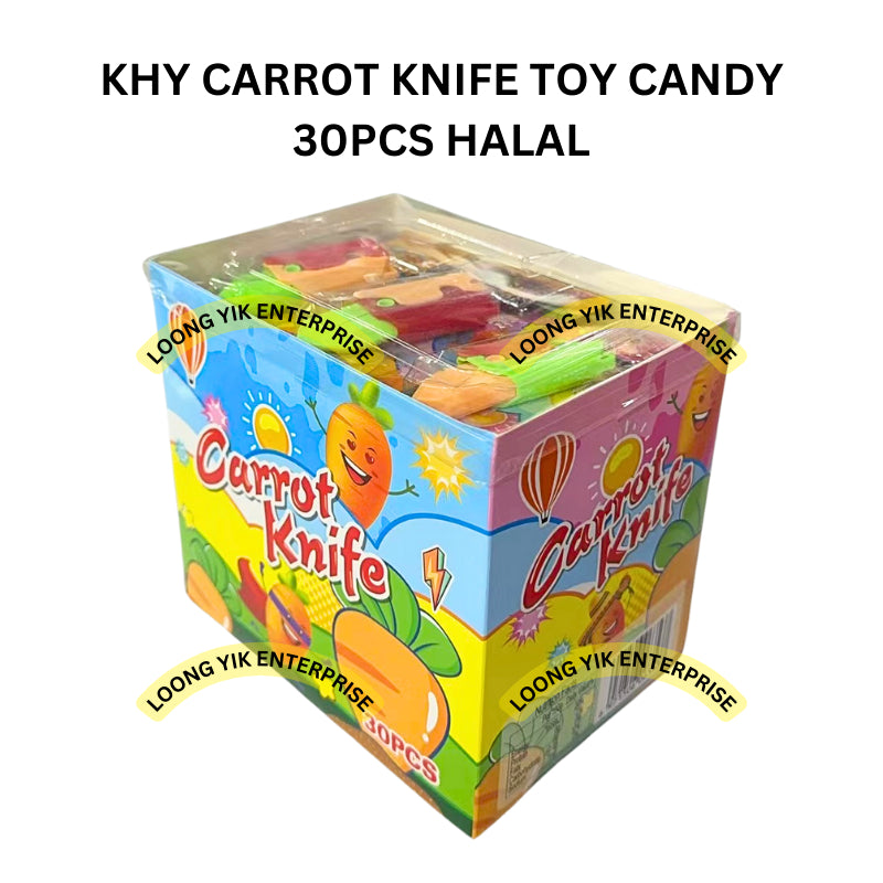 KHY CARROT KNIFE TOY CANDY 30PCS HALAL