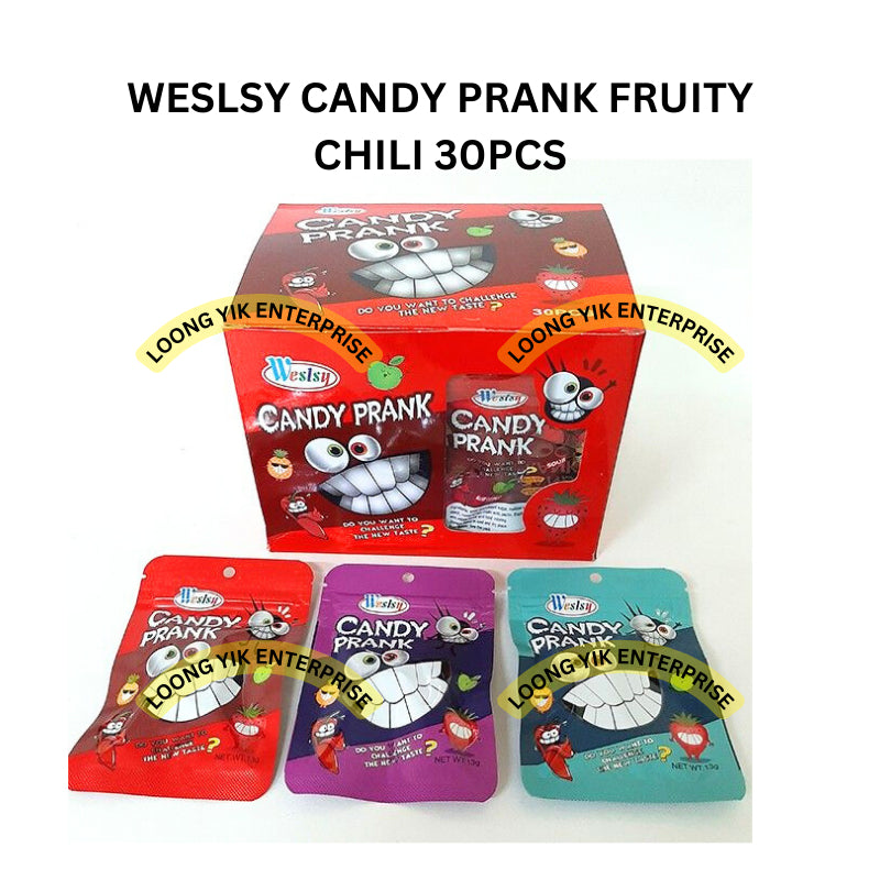 WESLSY CANDY PRANK FRUITY CHILI 30PCS HALAL