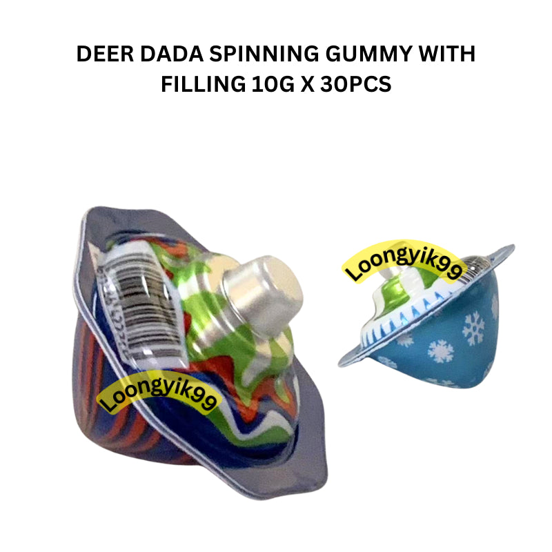 DEER DADA SPINNING GUMMY WITH FILLING 10G X 30PCS