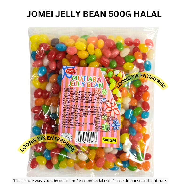 JOMEI JELLY BEAN 500G HALAL FRUITY FLAVOUR