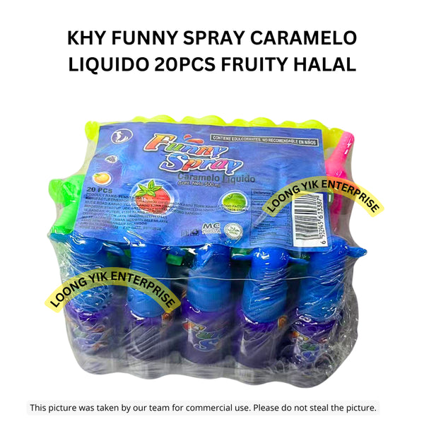 KHY FUNNY SPRAY CARAMELO LIQUIDO 20PCS FRUITY HALAL