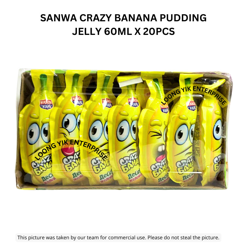 SANWA CRAZY BANANA PUDDING JELLY 60ML X 20PCS