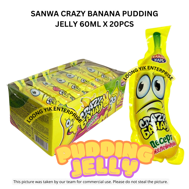 SANWA CRAZY BANANA PUDDING JELLY 60ML X 20PCS