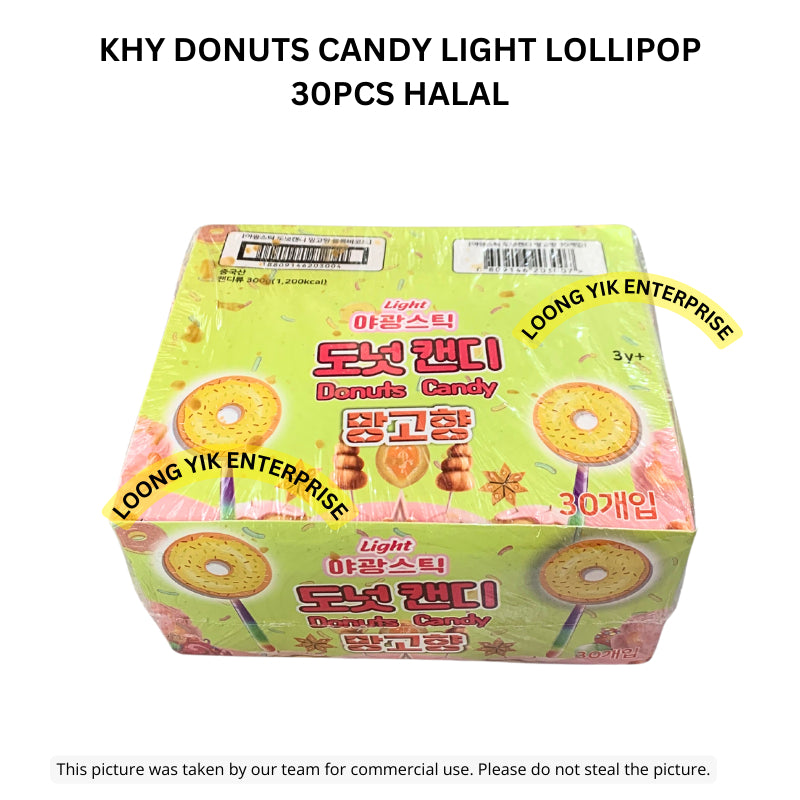 KHY DONUTS CANDY LIGHT LOLLIPOP 30PCS HALAL