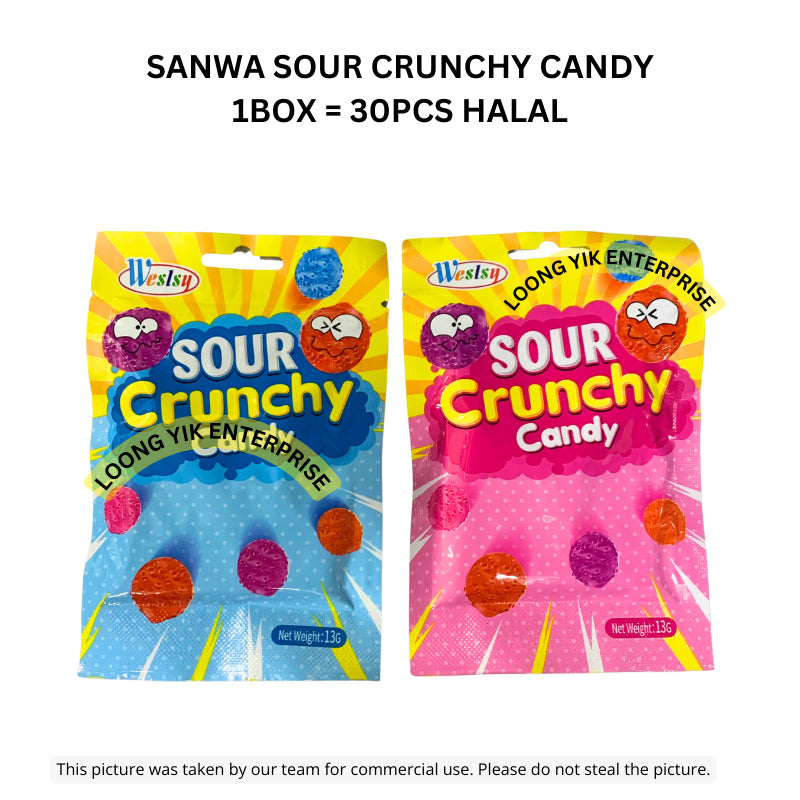 SANWA SOUR CRUNCHY CANDY 30PCS HALAL