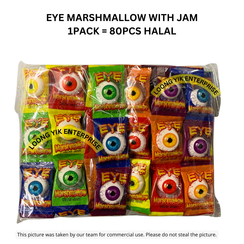 SANWA EYE / HAPPY MARSHMALLOW WITH JAM 80PCS HALAL