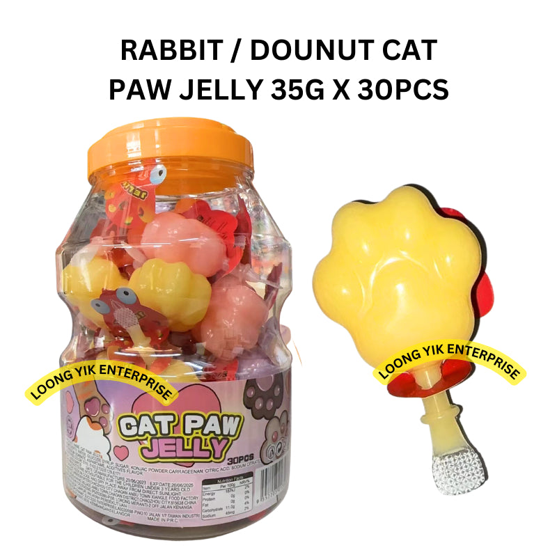 RABBIT DOUNUT CAT PAW JELLY 35G X 30PCS