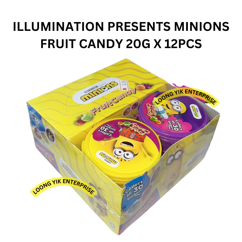 ILLUMINATION PRESENTS MINIONS FRUIT CANDY 20G X 12PCS