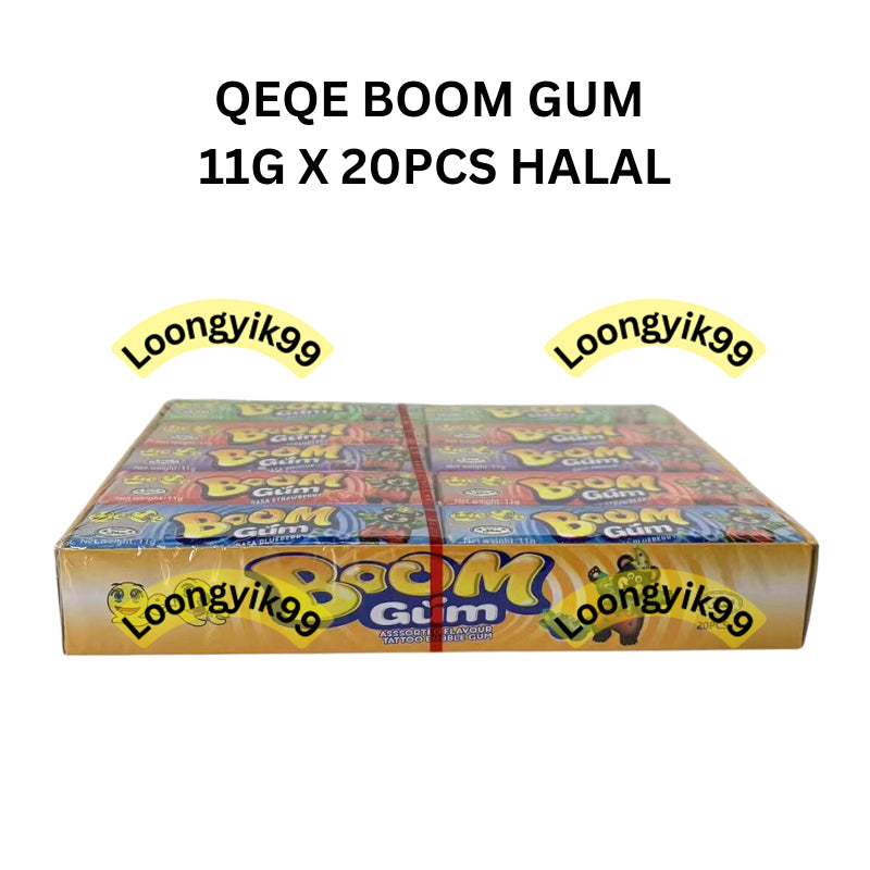 QEQE BOOM GUM 11G X 20PCS HALAL