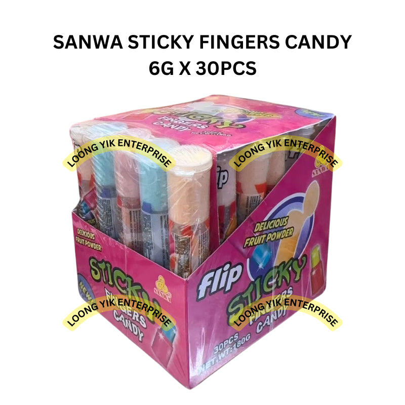 SANWA STICKY FINGERS CANDY 6G X 30PCS HALAL