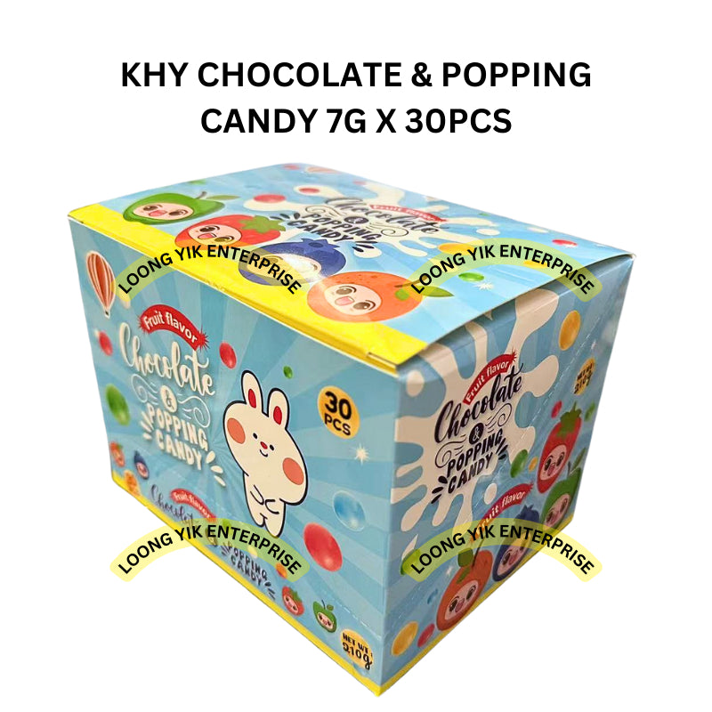 KHY CHOCOLATE & POPPING CANDY 7G X 30PCS HALAL