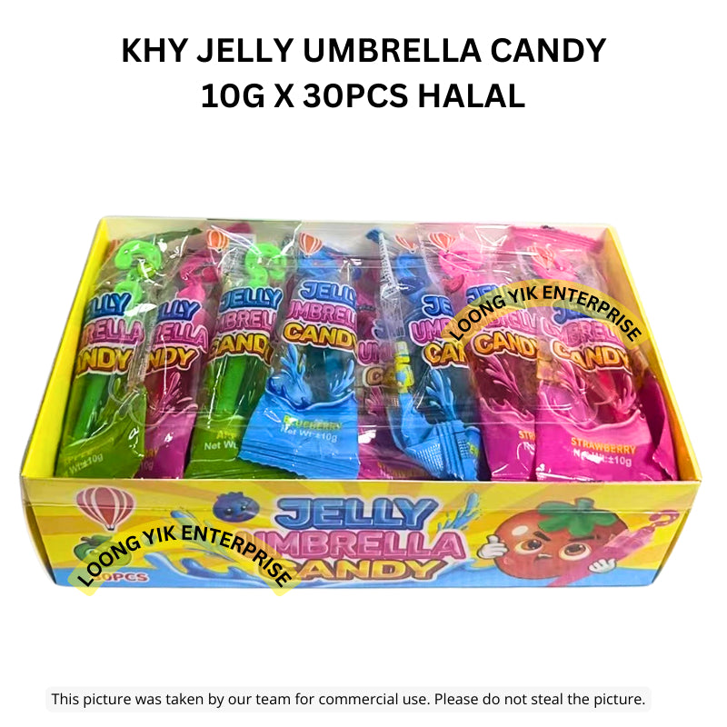 KHY JELLY UMBRELLA CANDY 10G X 30PCS HALAL