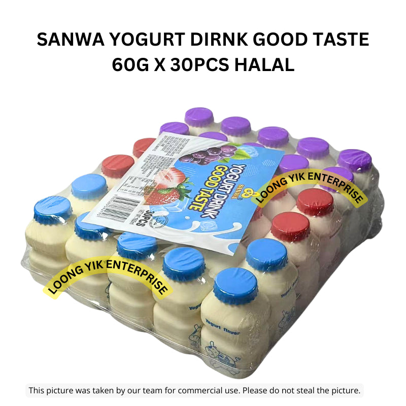 SANWA YOGURT DIRNK GOOD TASTE 60G X 30PCS HALAL