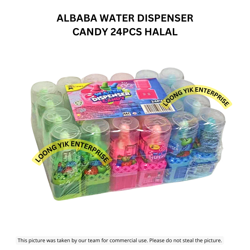 ALBABA WATER DISPENSER CANDY 24PCS HALAL