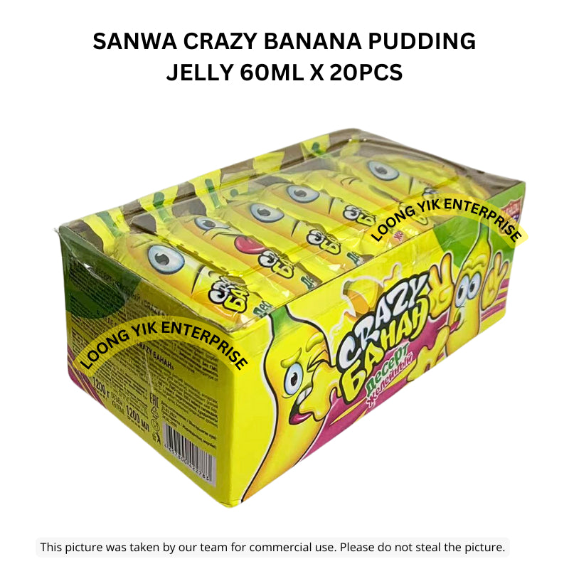 SANWA CRAZY BANANA PUDDING JELLY 60ML X 20PCS