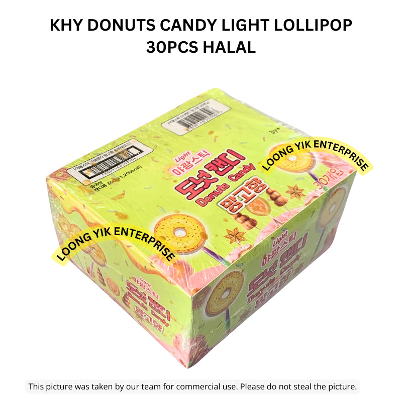 KHY DONUTS CANDY LIGHT LOLLIPOP 30PCS HALAL