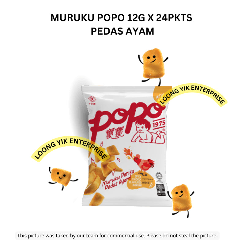 MURUKU POPO 12G X 24PKTS  PEDAS AYAM