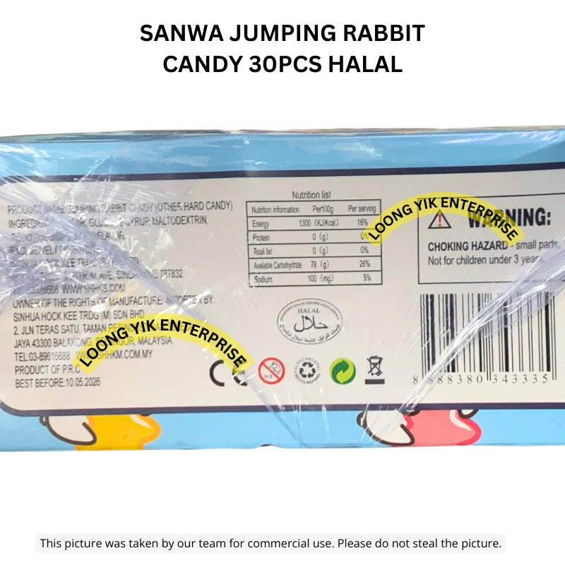 SANWA JUMPING RABBIT CANDY 30PCS HALAL