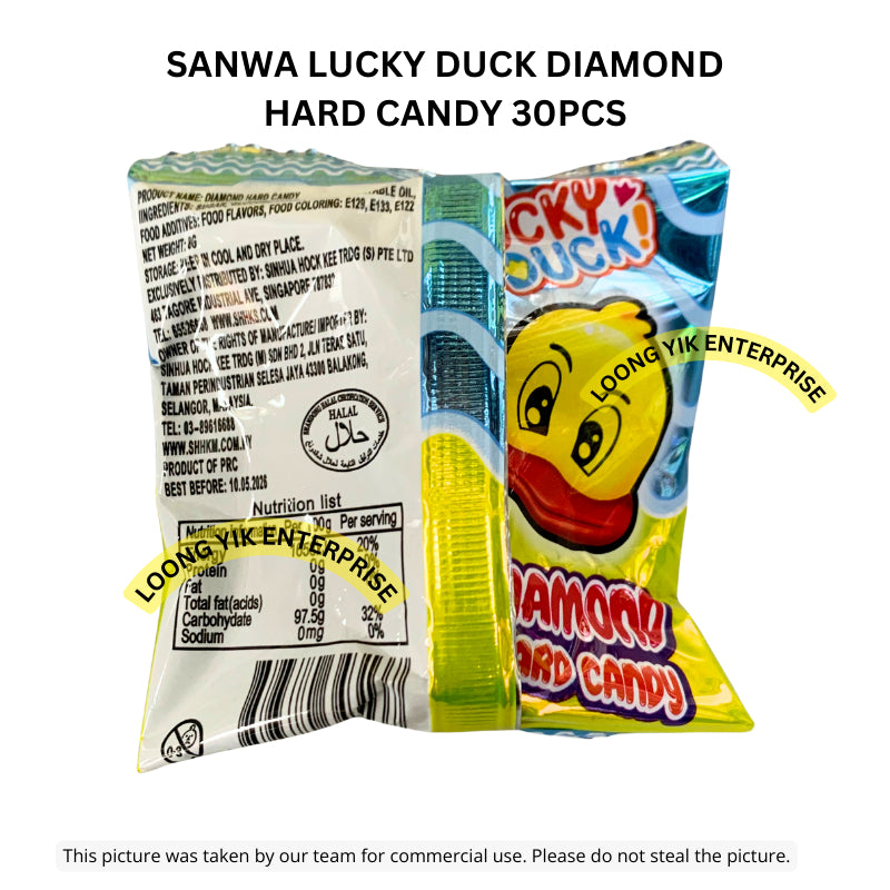 SANWA LUCKY DUCK DIAMOND HARD CANDY 30PCS