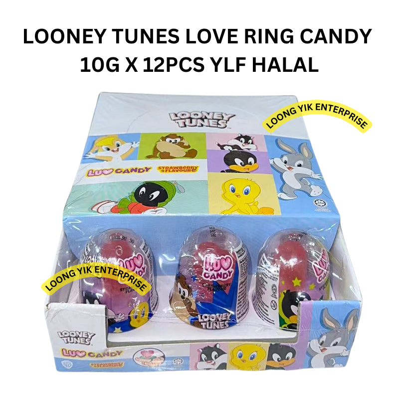 LOONEY TUNES LOVE RING CANDY 10G X 12PCS YLF HALAL