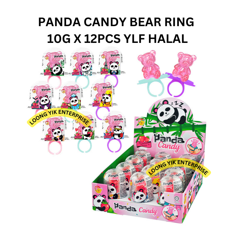 PANDA CANDY BEAR RING 10G X 12PCS YLF HALAL