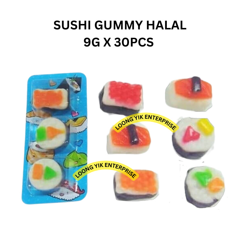 SUSHI GUMMY 9G X 30PCS HALAL