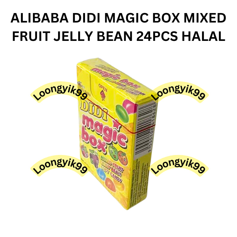 ALIBABA DIDI MAGIC BOX MIXED FRUIT JELLY BEAN 24PCS HALAL