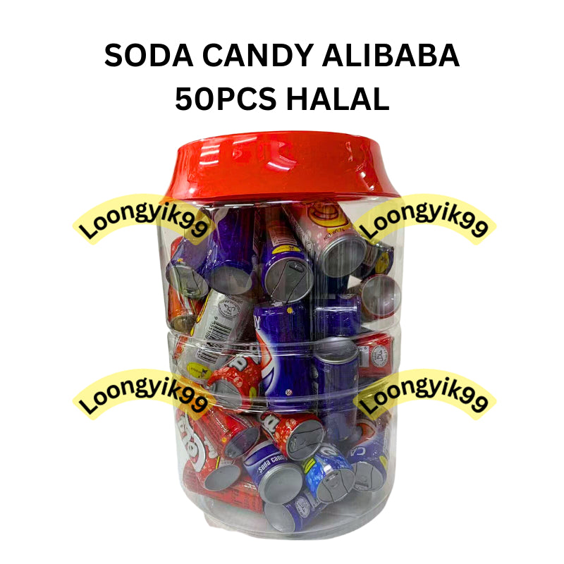 SODA CANDY ALIBABA 50PCS HALAL