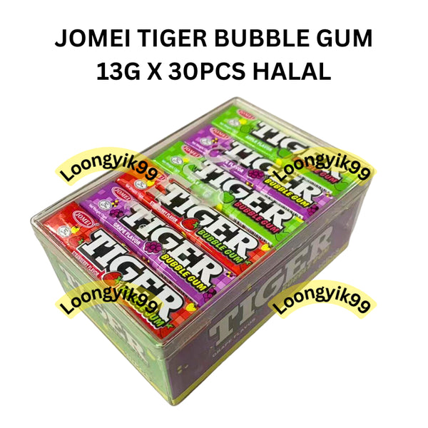 JOMEI TIGER BUBBLE GUM 13G X 30PCS HALAL