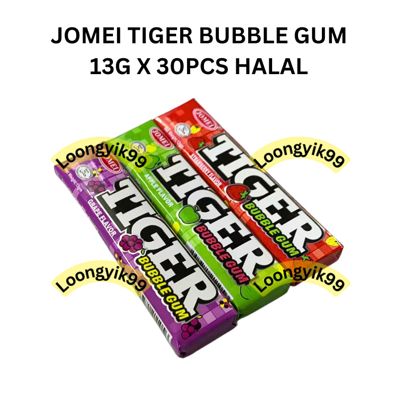 JOMEI TIGER BUBBLE GUM 13G X 30PCS HALAL