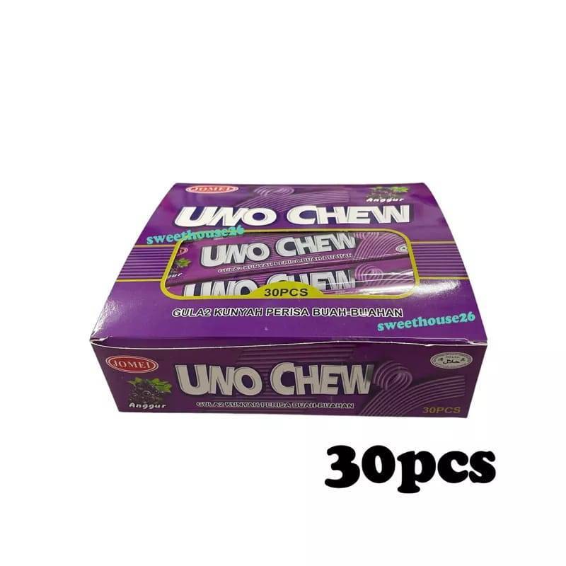 *Halal* Jomei Uno Chew Candy ( Anggur / Strawberry ) 30pcs *Bukan chewing gum, boleh telan*