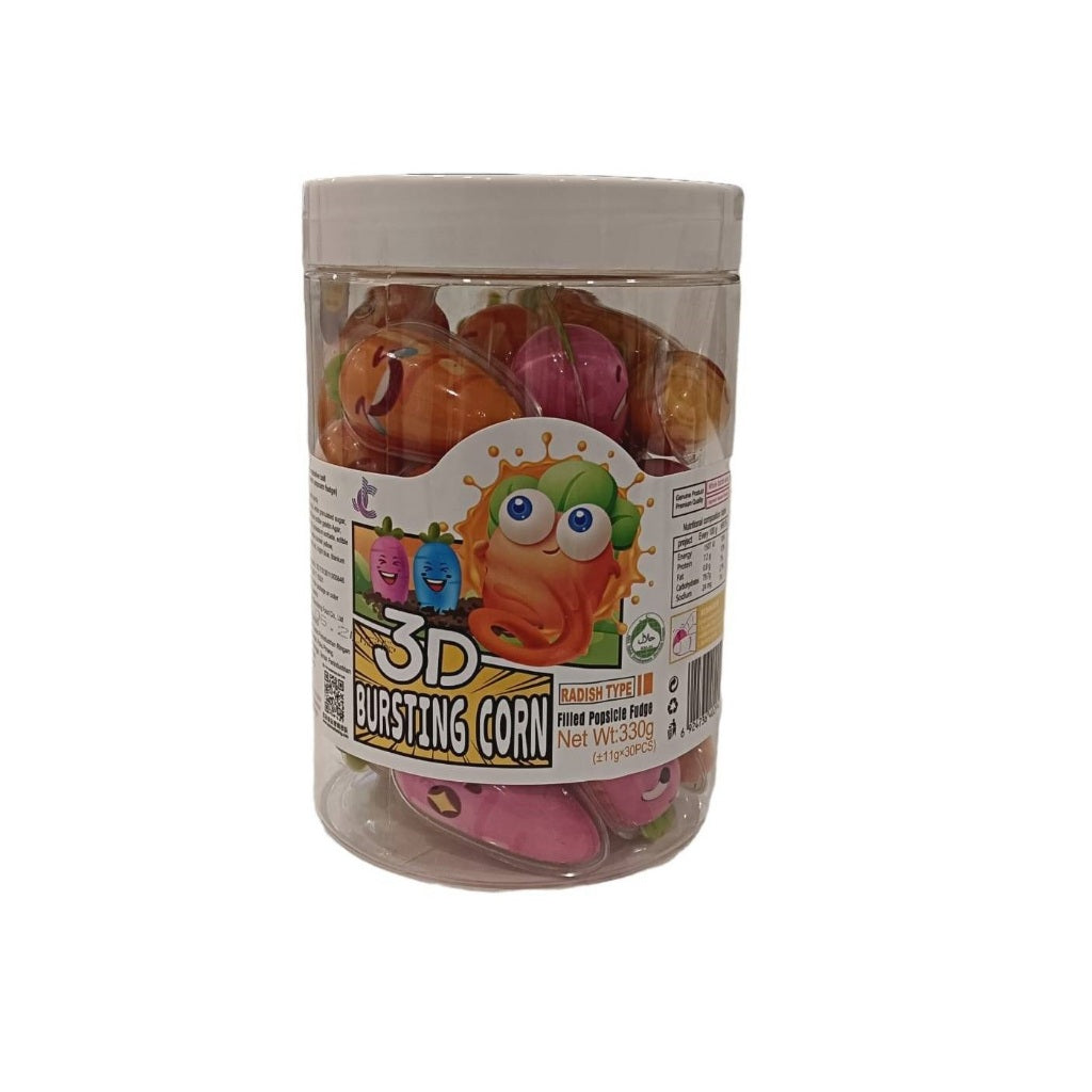 *HALAL* JC BOOM SYRUP 3D SOFT GUMMY CANDY 10G X 30PCS Filled Jam (Gula Lembut, bukan gula getah)