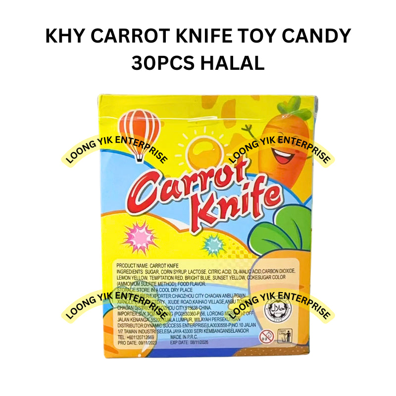 KHY CARROT KNIFE TOY CANDY 30PCS HALAL