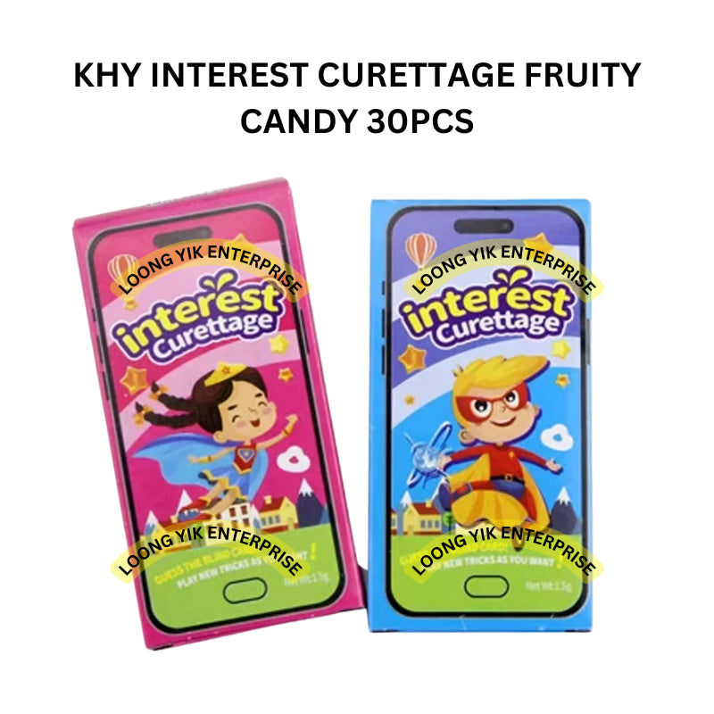 KHY INTEREST CURETTAGE FRUITY CANDY 30PCS HALAL